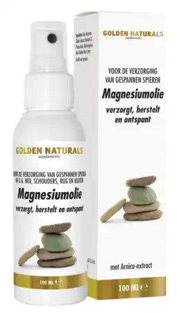 De Online Drogist Golden naturals magnesiumolie spray 100ml aanbieding