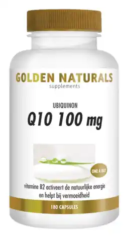 De Online Drogist Golden naturals q10 100mg capsules 180cp aanbieding