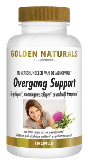 De Online Drogist Golden naturals overgang support capsules 120cp aanbieding