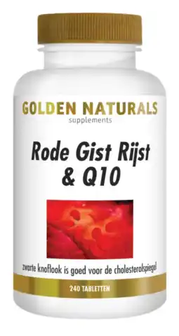 De Online Drogist Golden naturals rode gistrijst & q10 tabletten 240tb aanbieding