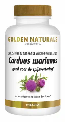 De Online Drogist Golden naturals carduus marianus tabletten 60tb aanbieding