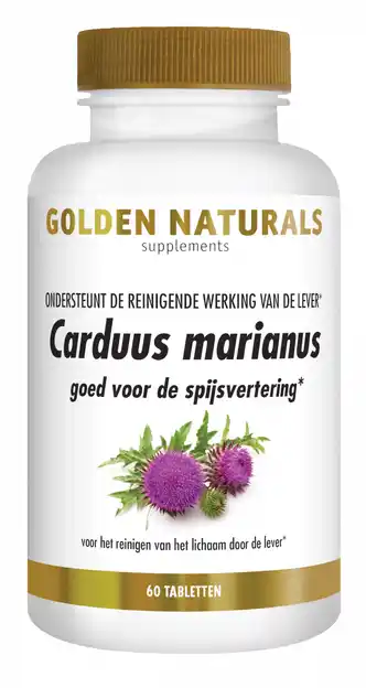 De Online Drogist Golden naturals carduus marianus tabletten 60tb aanbieding