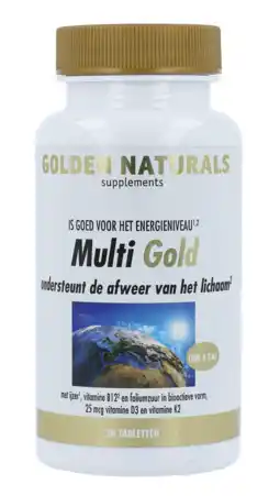 De Online Drogist Golden naturals multi strong gold tabletten 30tb aanbieding