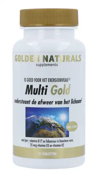 De Online Drogist Golden naturals multi strong gold tabletten 30tb aanbieding