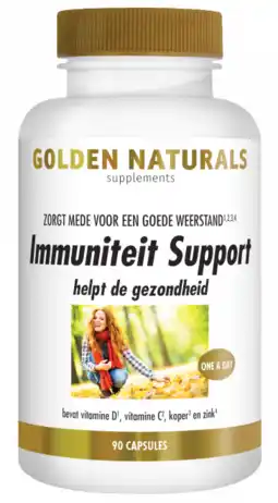 De Online Drogist Golden naturals immuniteit support capsules 90vcp aanbieding