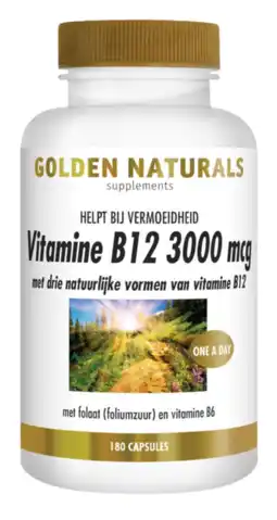 De Online Drogist Golden naturals vitamine b12 zuigtabletten 120tb aanbieding