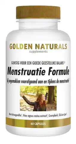 De Online Drogist Golden naturals menstruatie formule capsules 60vcp aanbieding