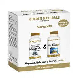 De Online Drogist Golden naturals magnesium bisglycinaat + multi strong gold 1st aanbieding