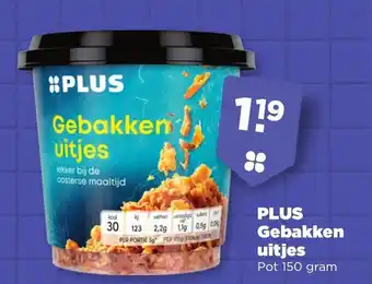 PLUS PLUS Gebakken uitjes 150g aanbieding