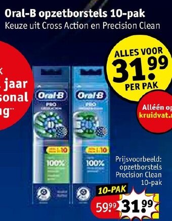 Kruidvat Oral-B opzetborstels 10-pak aanbieding