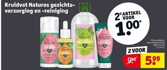 Kruidvat Kruidvat Natures gezichts-verzorging en -reiniging aanbieding