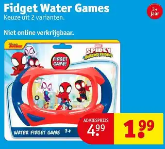 Kruidvat Fidget Water Games aanbieding