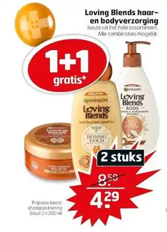 Trekpleister Loving Blends Haarverzorging En Bodyverzorging 2x300ml aanbieding