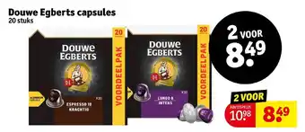 Kruidvat Douwe Egberts capsules 20 stuks aanbieding