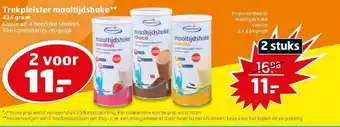 Trekpleister Trekpleister Maaltijdshake 434 Gram aanbieding