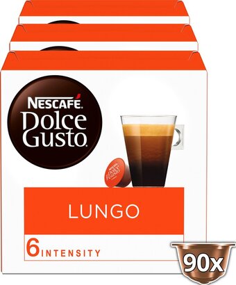 Bol.com Nescafé dolce gusto lungo - 90 koffiecups aanbieding