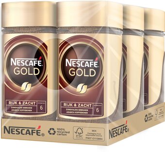 Bol.com Nescafé gold oploskoffie - 6 potten à 200 gram aanbieding