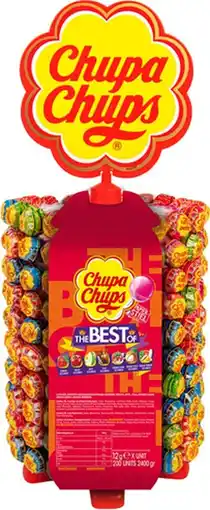 Bol.com Chupa chups - lolly's the best of (wheel) - 200 stuks aanbieding