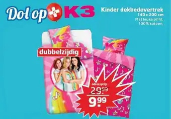 Trekpleister Kinder Dekbedovertrek 140 X 200 Cm aanbieding