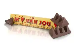 Bol.com Toblerone chocolade cadeau - ik ♥ van jou 360g aanbieding