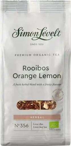 Bol.com Simon lévelt | rooibos orange lemon premium organic tea - 110g losse thee aanbieding