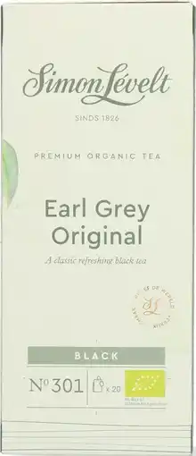 Bol.com Simon lévelt | earl grey premium organic tea - 20 theezakjes aanbieding