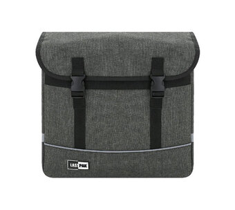 Voordeeldrogisterij Lastpak fietstas dubbel 35 liter - canvas grijs aanbieding