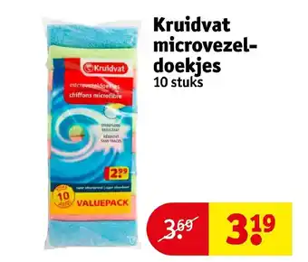 Kruidvat microvezel-doekjes 10 stuks aanbieding