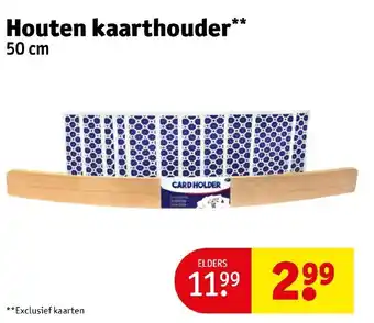 Kruidvat Houten kaarthouder** 50 cm aanbieding