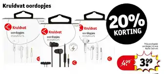 Kruidvat oordopjes aanbieding