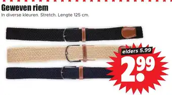 Dirk Geweven riem aanbieding