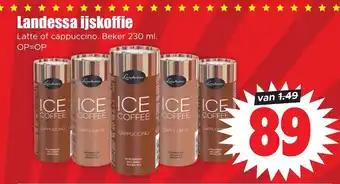 Dirk Landessa ijskoffie Latte of cappuccino. Beker 230 ml. aanbieding