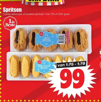 Dirk Spritsen Crème advocaat of lunetta spritsen. Pak 175 of 200 gram. aanbieding