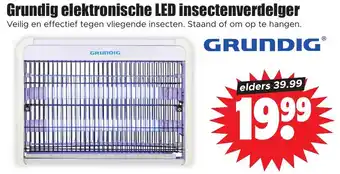 Dirk Grundig elektronische LED insectenverdelger Veilig en effectief tegen vliegende insecten. Staand of om op te hangen. aanbieding