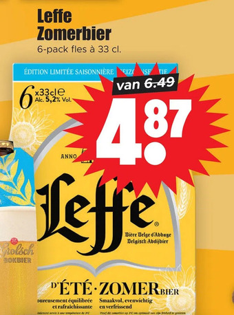 Dirk Leffe zomerbier aanbieding