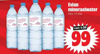 Dirk Evian mineraalwater aanbieding