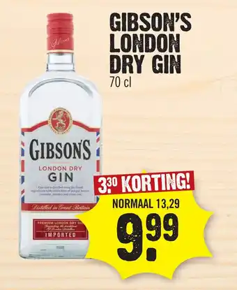 Super Dirck 3 Gibson's london dry gin aanbieding