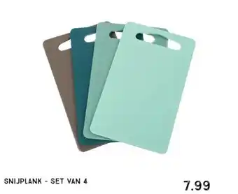 Xenos Snijplank - set van 4 aanbieding