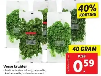 Lidl Verse kruiden aanbieding