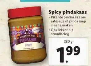 Lidl Spicy pindakaas aanbieding