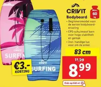 Lidl Crivit bodyboard aanbieding