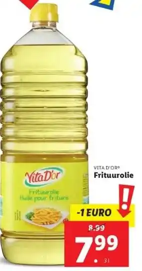 Lidl Vita d'or frituurolie aanbieding