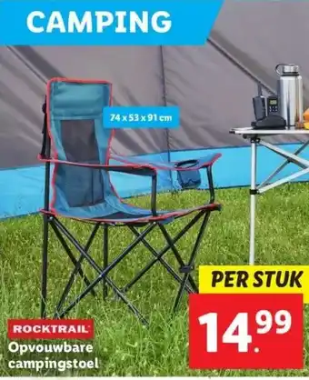 Lidl Rocktrail opvouwbare campingstoel aanbieding