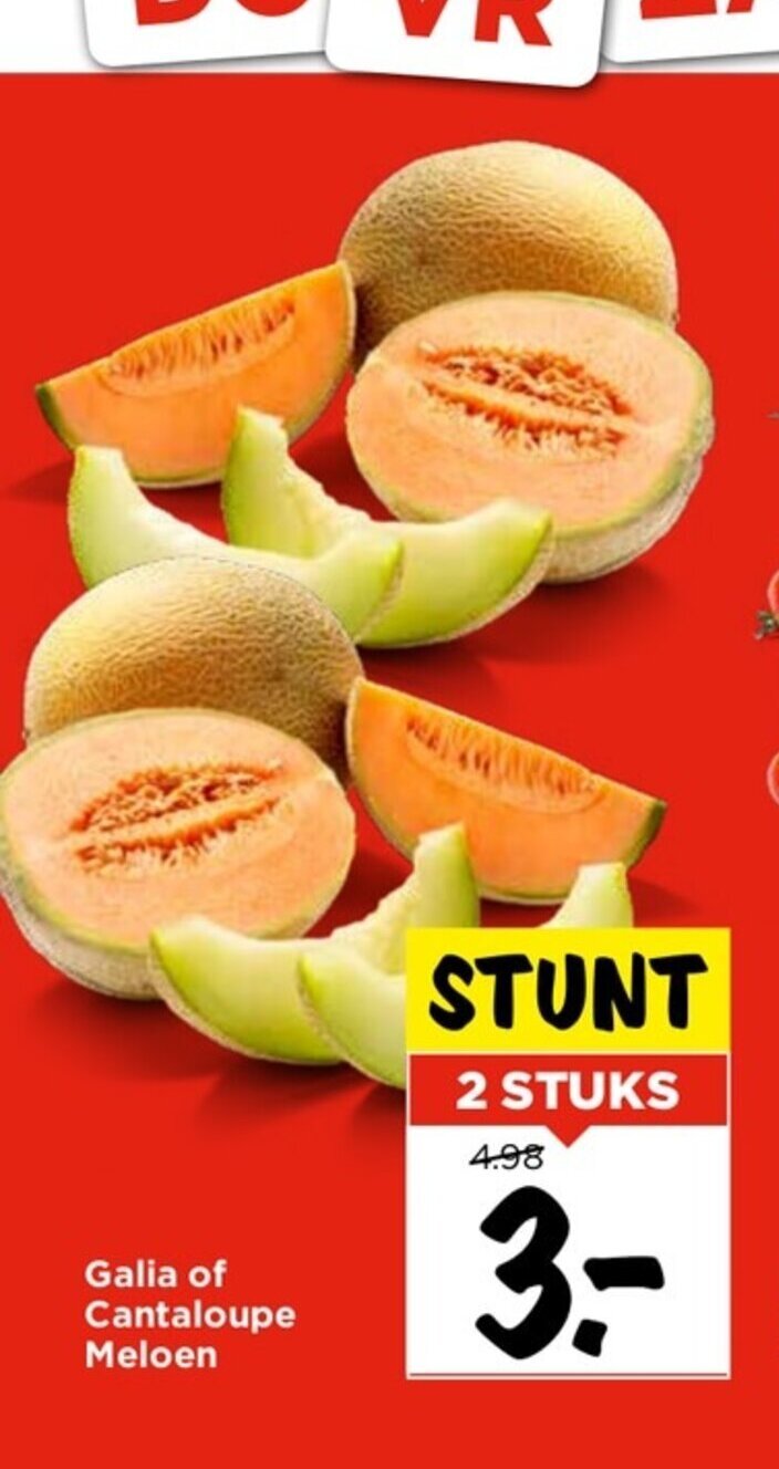 Galia of Cantaloupe Meloen aanbieding bij Vomar
