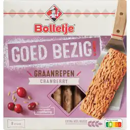 Albert Heijn Bolletje goed bezig krokante graanreep cranberry aanbieding