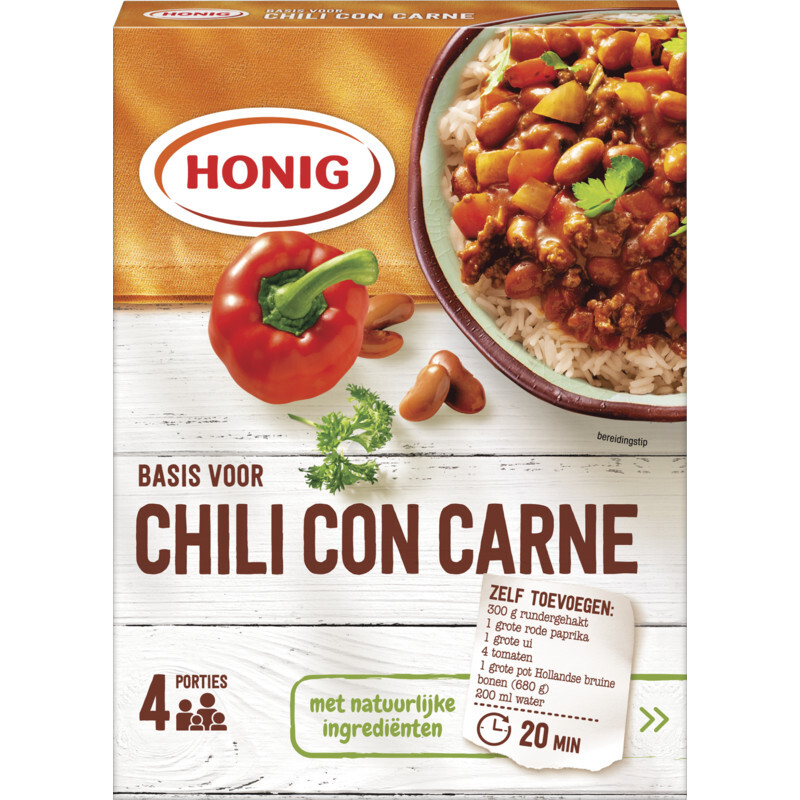Honig basis voor chili con carne aanbieding bij Albert Heijn