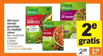 Albert Heijn Alle Knorr wereld-gerechten en maaltijd-mixen aanbieding