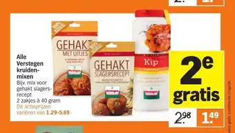 Albert Heijn Alle Verstegen kruiden- mixen aanbieding