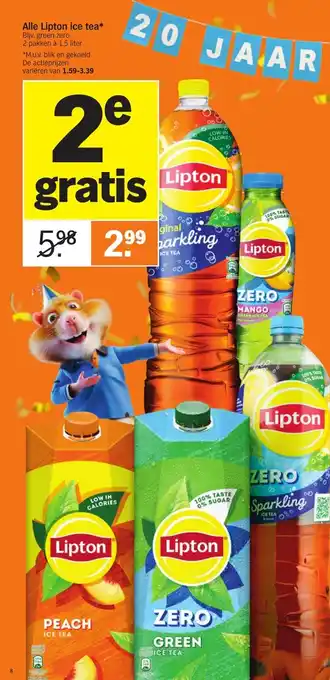 Albert Heijn Alle Lipton ice tea* aanbieding