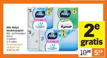 Albert Heijn Alle Nalys keukenpapier aanbieding